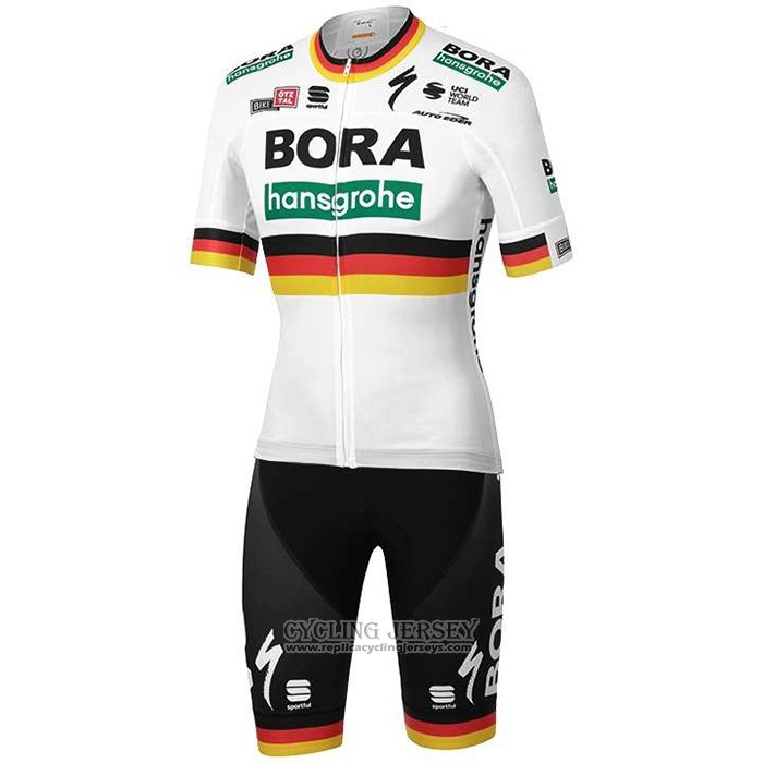 2020 Cycling Jersey Bora Champion Germany Short Sleeve And Bib Short